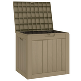 vidaXL Patio Storage Box Gray - Durable Polypropylene, Ample Storage Space, Convenient Lid and Side Handles