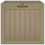 vidaXL Patio Storage Box Gray - Durable Polypropylene, Ample Storage Space, Convenient Lid and Side Handles