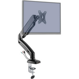 Lorell Monitor Mounting Arm - Height Adjustable - Black