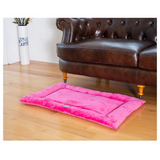 Armarkat Model M01CZH-M Medium Pet Bed Mat with Poly Fill Cushion in Vibrant Pink