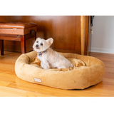 Armarkat Model D02CZS-S Small Earth Brown Bolstered Pet Bed and Mat