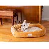 Armarkat Model D02CZS-S Small Earth Brown Bolstered Pet Bed and Mat