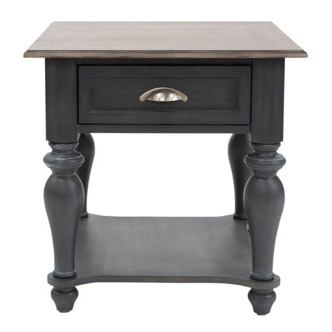 Ocean Isle Drawer End Table - Coastal and Cottage Style