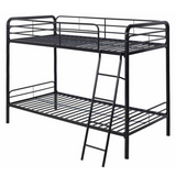 Better Home Products Twin over Twin Metal Bunk Bed - Sturdy, Space-Saving, and Safe