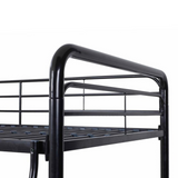 Better Home Products Twin over Twin Metal Bunk Bed - Sturdy, Space-Saving, and Safe