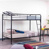 Better Home Products Twin over Twin Metal Bunk Bed - Sturdy, Space-Saving, and Safe