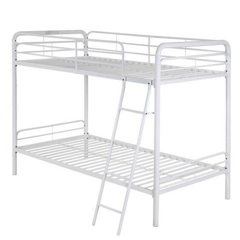 Better Home Products Twin over Twin Metal Bunk Bed - Sturdy and Safe Design