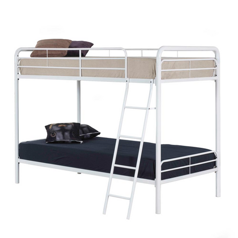 Better Home Products Twin over Twin Metal Bunk Bed - Sturdy and Safe Design