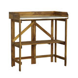 Planter Work Table, Natural - Ideal Outdoor Garden Workstation