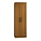 HomePlus Storage Cabinet - Adjustable Shelves, Framed Panel Doors, Sienna Oak Finish