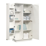 HomePlus Storage Cabinet - Adjustable Shelves, Swing-Out Storage Door, Soft White Finish