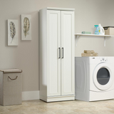 HomePlus Storage Cabinet - Adjustable Shelves, Framed Panel Doors, Soft White Finish