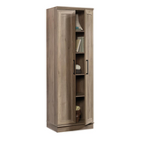 HomePlus Storage Cabinet - Adjustable Shelves, Framed Panel Doors, Salt Oak Finish