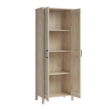 2-Door Storage Cabinet Chalk Oak - Rustic Storage Solution