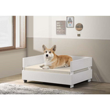 Rustic Crate Pet Bed with Cushion - High-Quality, Comfortable Design