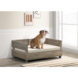 Rustic Pet Bed with Cushion | Stylish and Comfortable