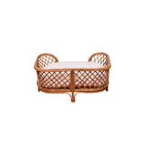 Rattan Pet Bed with Cushion - Stylish and Comfortable