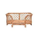 Rattan Pet Bed with Cushion - Stylish and Comfortable