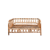 Stylish Rattan Pet Bed with Cushion | Comfortable Natural Rattan Construction