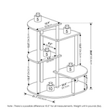 Furinno Celuka 4-Tier Indoor Outdoor Potted Plant Stand Holder