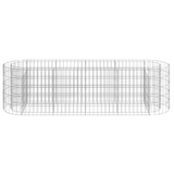 vidaXL Gabion Raised Bed Galvanized Iron 74.8"x19.7"x19.7"