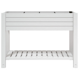 vidaXL Garden Raised Bed White 43.3"x17.7"x31.1" Polypropylene - Create a Stunning Green Area