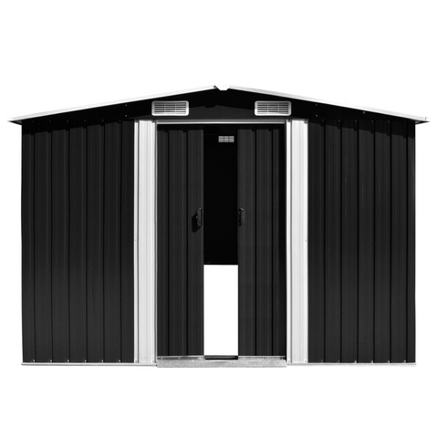 vidaXL Garden Shed 101.2"x117.3"x70.1" Metal Anthracite - High-Quality Outdoor Storage