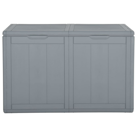 vidaXL Patio Storage Box 47.6 gal Gray PP Rattan