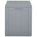 vidaXL Patio Storage Box 47.6 gal Gray PP Rattan