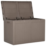 vidaXL Patio Storage Box 47.6 gal Brown PP Rattan | Weather-resistant & UV-resistant