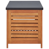 vidaXL Patio Storage Box 59.1"x19.7"x21.7" Solid Wood Eucalyptus - Outdoor Storage Solution