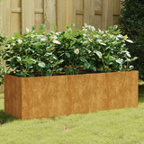 vidaXL Garden Raised Bed 47.2"x15.7"x15.7" Corten Steel