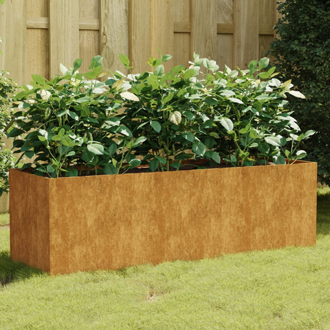 vidaXL Garden Raised Bed 47.2"x15.7"x15.7" Corten Steel