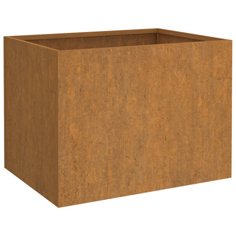 vidaXL Planter 24.4"x18.5"x18.1" Corten Steel - Durable, Rusty, and Stylish