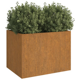 vidaXL Planter 24.4"x18.5"x18.1" Corten Steel - Durable, Rusty, and Stylish