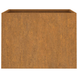 vidaXL Planter 24.4"x18.5"x18.1" Corten Steel - Durable, Rusty, and Stylish