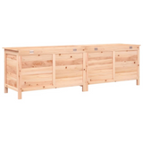 vidaXL Patio Storage Box 78.1"x19.7"x22.2" Solid Wood Fir - Outdoor Cushion Storage