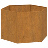 vidaXL Planter Rusty 23.6"x23.6"x17.7" Corten Steel - Durable, Decorative Flower Box