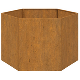 vidaXL Planter Rusty 23.6"x23.6"x17.7" Corten Steel - Durable, Decorative Flower Box