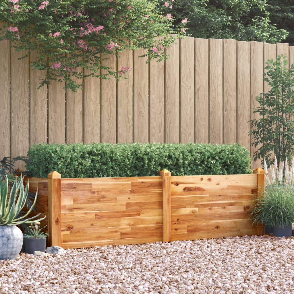 vidaXL Garden Raised Bed 63"x23.6"x17.3" Solid Wood Acacia - Grow Beautiful Flowers and Plants