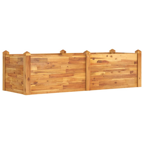 vidaXL Garden Raised Bed 63"x23.6"x17.3" Solid Wood Acacia - Grow Beautiful Flowers and Plants