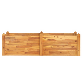 vidaXL Garden Raised Bed 63"x23.6"x17.3" Solid Wood Acacia - Grow Beautiful Flowers and Plants