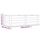 vidaXL Garden Raised Bed 63"x23.6"x17.3" Solid Wood Acacia - Grow Beautiful Flowers and Plants