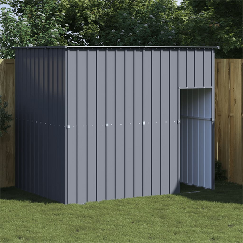 vidaXL Dog House with Roof Anthracite 84.3"x60.2"x71.3" Galvanized Steel