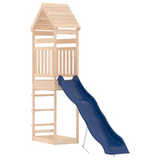 vidaXL Outdoor Playset Solid Wood Pine - Multi-Activity Center with Wave Slide