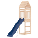 vidaXL Outdoor Playset Solid Wood Pine - Multi-Activity Center with Wave Slide