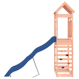 vidaXL Outdoor Playset Solid Wood Douglas - Garden Climbing Frame with Wave Slide and Rock Wall