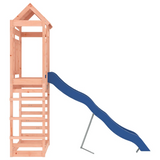 vidaXL Outdoor Playset Solid Wood Douglas - Garden Climbing Frame with Wave Slide and Rock Wall