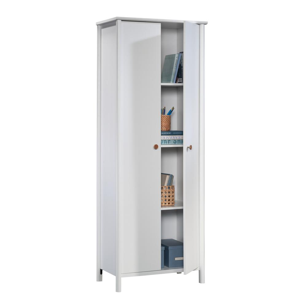 Sauder Select Storage Cabinet in White - Versatile and Elegant Storage Solution