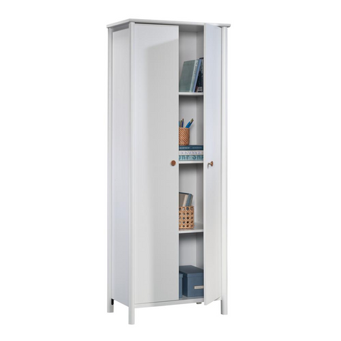 Sauder Select Storage Cabinet in White - Versatile and Elegant Storage Solution